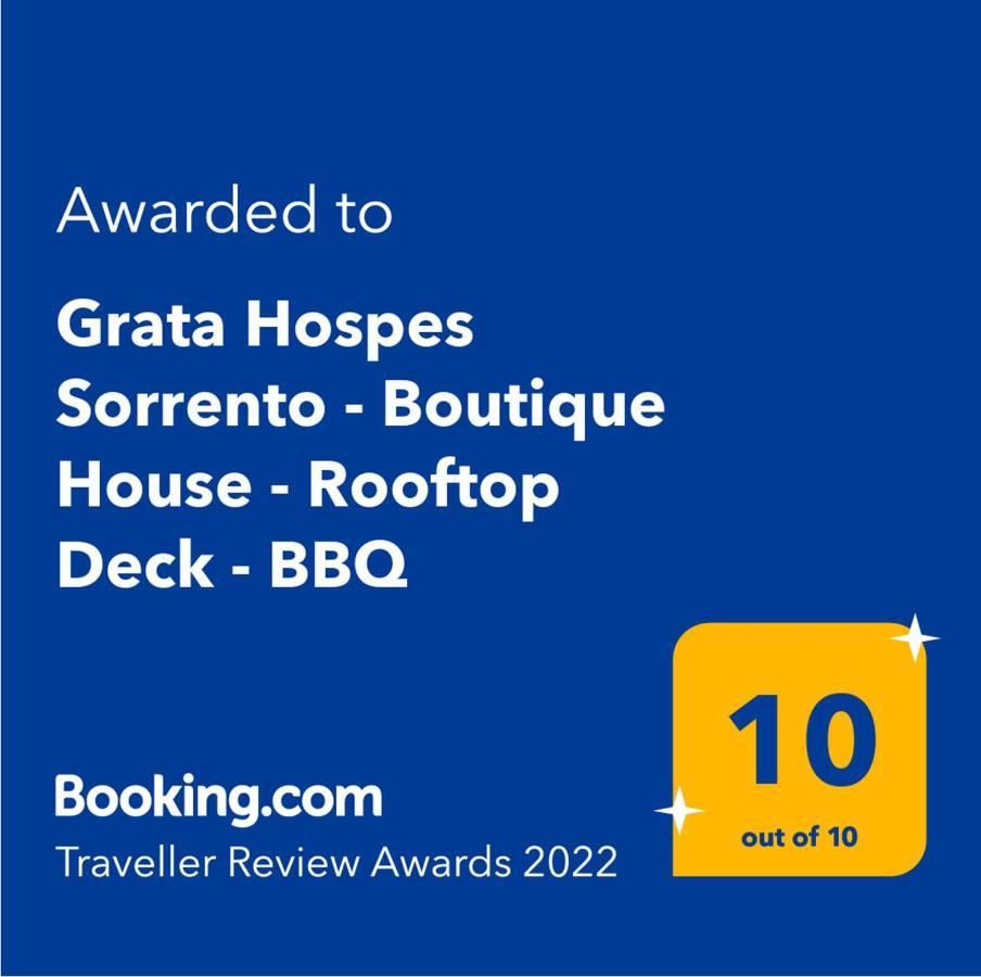 Grata Hospes Sorrento - Boutique House - Rooftop Deck - Bbq Екстер'єр фото