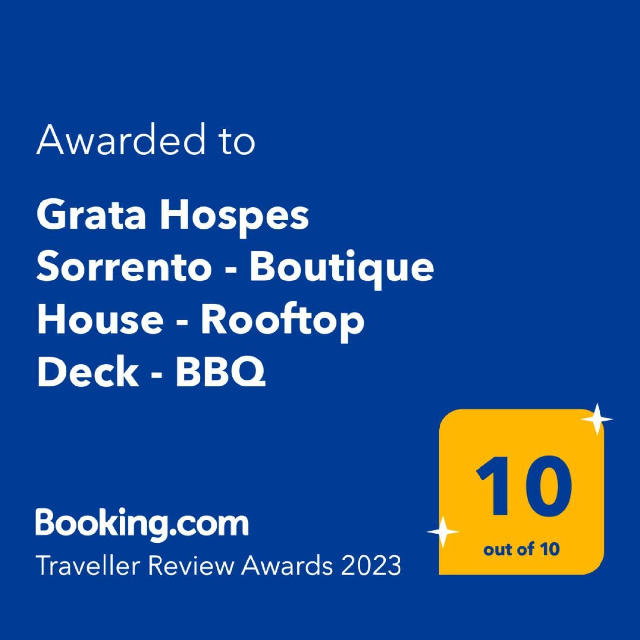 Grata Hospes Sorrento - Boutique House - Rooftop Deck - Bbq Екстер'єр фото